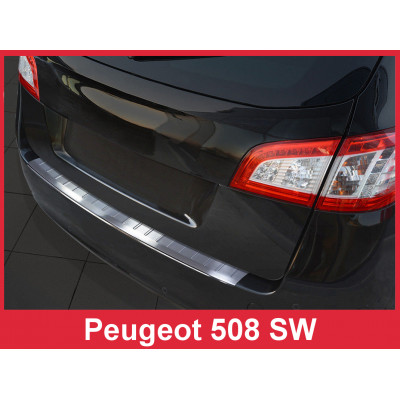 Накладка на бампер із загином Peugeot 508 SW Kombi
