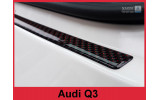 Накладка бампера AUDI Q3 Sedan Carbon (red)
