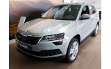 накладка на бампер із загином та ребрами Skoda Karoq