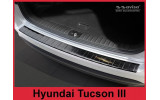 Захисна накладка на задній бампер Hyundai Tucson III чорна