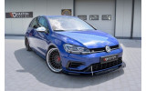 Спліттер гібридний для переднього бампера VW Golf MK7 R/R-Line рестайл