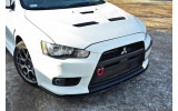 Тюнінг накладка переднього бампера Mitsubishi Lancer Evo X вер. 2