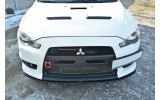 Тюнінг накладка переднього бампера Mitsubishi Lancer Evo X вер. 2