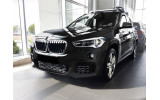 захисна накладка на бампер BMW X1 F48 сталь + карбон