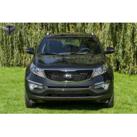 хром накладки на передні фари Kia Sportage