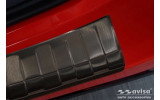 накладка на задній бампер з нержавіючої сталі Toyota Yaris 4 Hatchback 5D, чорна