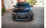 Накладка переднього бампера Mitsubishi Lancer X Sportback