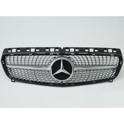 сіра решітка радіаторна для Mercedes A-Class W176 (Diamond)