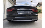 Дифузор заднього бампера Audi A7 стиль S-line рестайлінг