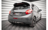 Центральна накладка на задній бампер Street pro Peugeot 208 GTI MK1