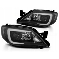 Чорні тюнінг передні фари SUBARU IMPREZA III GH TUBE LIGHT