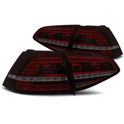 Світлодіодна задня оптика VW Golf VII GTI стиль RED SMOKE (динамічні повороти)