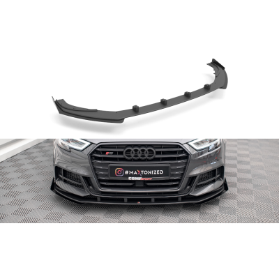 Передній дифузор + накладки бампера Street pro Audi S3 8V Sportback рестайл