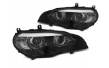 LED фари передні BMW X5 E70 3D angel eyes (XENON OEM)