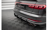 Центральний дифузор на задній бампер Street Pro Audi S8 D5