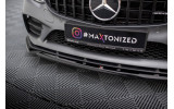 Передня накладка на бампер Mercedes-AMG C43 Coupe / Sedan C205 / W205 рестайл вер. 2
