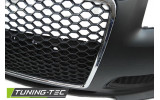 Тюнінговий бампер передній Audi A3 8P дорестайл стиль RS (решітка з хром рамкою)