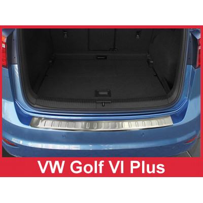 Накладка на бампер із загином Volkswagen Golf VI Plus