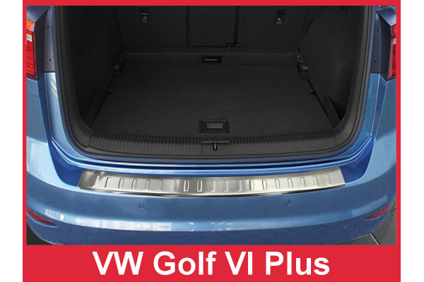 Накладка на бампер із загином Volkswagen Golf VI Plus