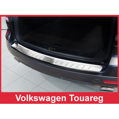 Накладка на бампер із загином Volkswagen Touareg