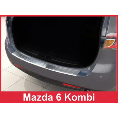 Накладка на бампер із загином Mazda 6 Kombi