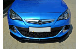 Дифузор на передній бампер Opel Astra J OPC / VXR вер.2