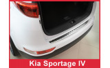 Накладка на бампер із загином та ребрами Kia Sportage IV