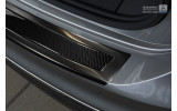Накладка на бампер Volkswagen Tiguan II (чорна сталь+carbon)