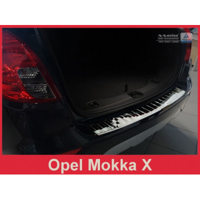 Накладка захисна на бампер Opel Mokka X FL (глянцева)
