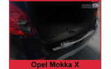 Захисна накладка на бампер Opel Mokka X FL (чорна глянсова)