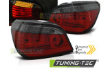 Задні ліхтарі з поворотами, що бігають, BMW 5 седан E60 червоно-тоновані