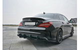 Центральний дифузор заднього бампера Mercedes CLA A45 AMG C117 Facelift вер.1