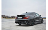 Центральний дифузор заднього бампера Mercedes CLA A45 AMG C117 Facelift вер.1