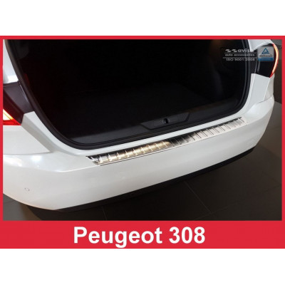 накладка на бампер із загином Peugeot 308 II Hatchback