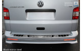 Захисна накладка на задній бампер Volkswagen Transporter T5, T6 чорна