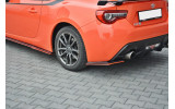 Бічні дифузори заднього бампера з червоною смугою Toyota GT86 верс.2