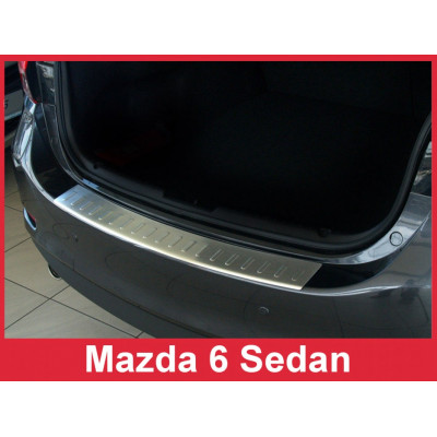 Захисна накладка на бампер із загином Mazda 6, sedan