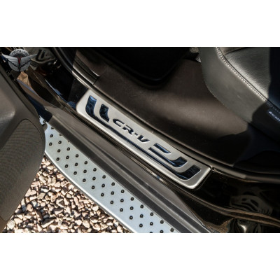 захисні накладки на пороги з написом Honda CR-V
