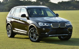 захисна накладка на бампер BMW X3 F25 (Carbon+Stal)