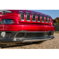 хром накладка на решітку в бампері Jeep Cherokee