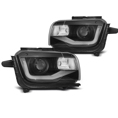 Передні тюнінг фари з діодами CHEVROLET CAMARO TUBE LIGHT BLACK