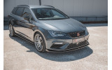 Дифузор під передній бампер Seat Leon Cupra / FR MK3 FL вер.5