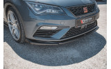 Дифузор під передній бампер Seat Leon Cupra / FR MK3 FL вер.5