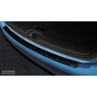 Карбонова захисна накладка на борт заднього бампера Nissan Qashqai II