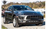 хром накладки навколо передніх протитуманок Porsche Macan