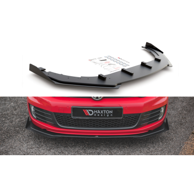 Дифузор переднього бампера з накладками Racing Volkswagen Golf GTI MK6