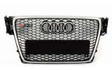 чорні радіаторні грати з сірою рамкою AUDI A4 B8 дорестайл стиль RS4