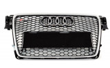 чорні радіаторні грати з сірою рамкою AUDI A4 B8 дорестайл стиль RS4