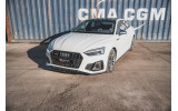 Тюнінговий дифузор (накладка) переднього бампера Audi S5/A5 S-line F5 FL вер. 1