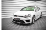 Тюнінг дифузор на передній бампер Volkswagen Golf 7 R